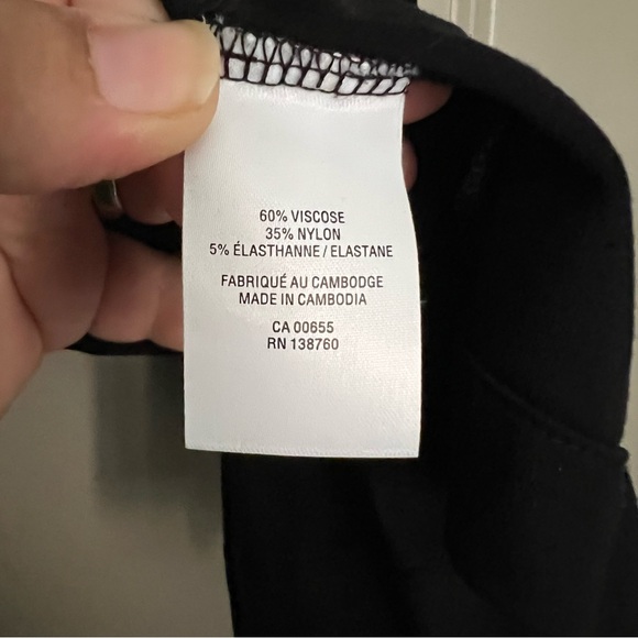 Reitmans Signature Black Cardigan rouched 3/4 sleeves open front sz 2X - Picture 6 of 7